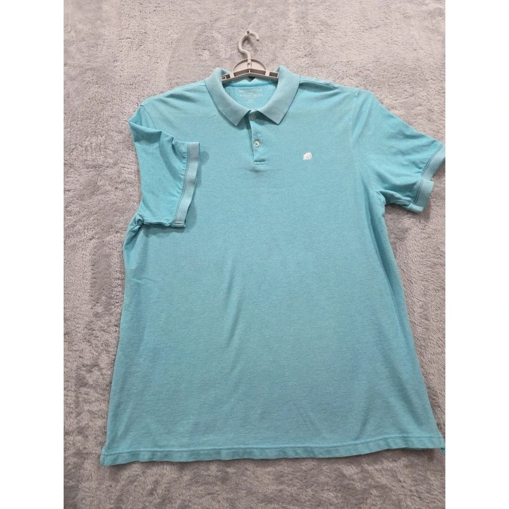 Banana Republic Men's Short Sleeve Polo Shirt Light Blue Turquoise Color  SzXXL